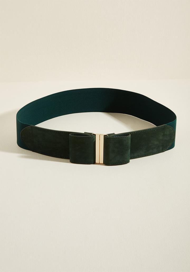 Modcloth Fastened Track Belt In 1x/2x