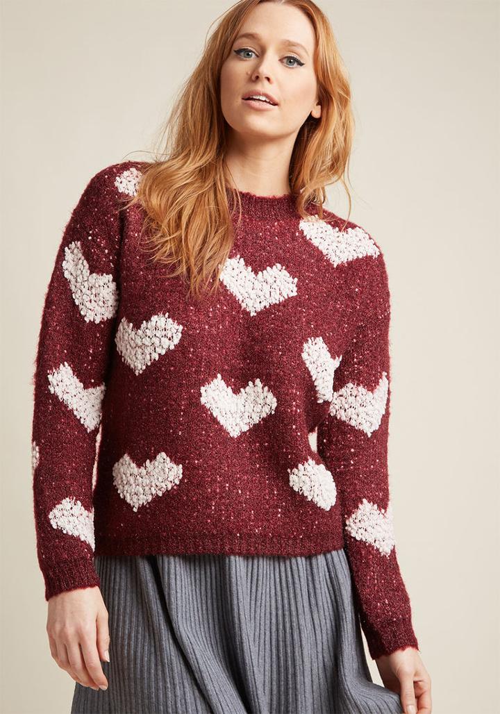 Companiafantastica Compania Fantastica Heart Times Sweater In L