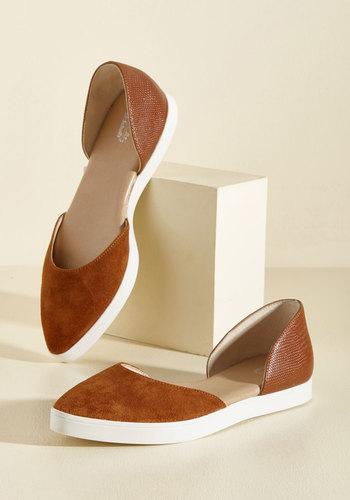  Great Sport System Suede Flat In Gingersnap In 6
