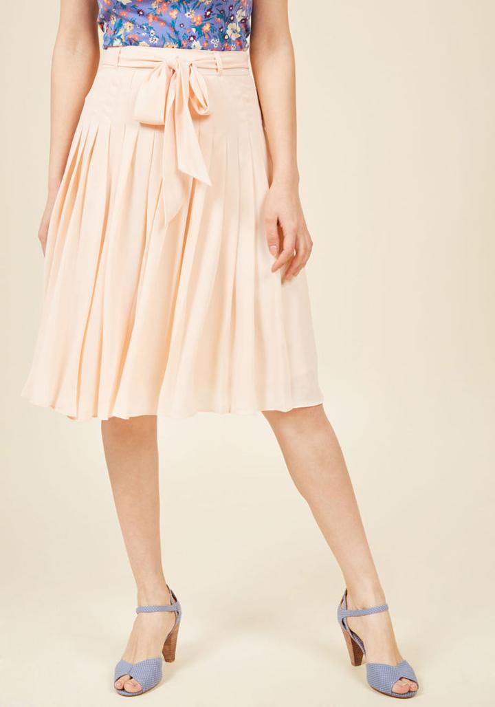 Modcloth Sunday Swing Midi Skirt In Xl