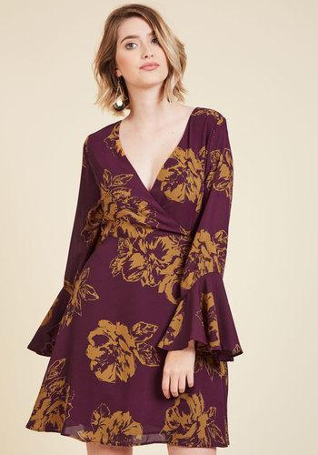  Impressing Flowers A-line Dress In S