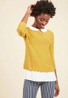  Classroom Charisma Sweater In Saffron In 1x
