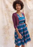 Modcloth Frondescent Fete A-line Dress In Ballerinas In Xl