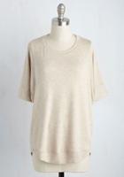 Modcloth Best Of Basics Top In Oat In Xl