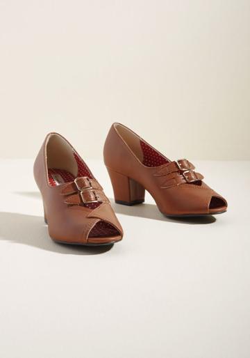 Baitfootwear B.a.i.t. Footwear Dance Hall Date Block Heel In Fawn In 8