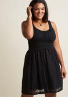Modcloth Artisan Iced Tea Lace Dress In Black In 1x