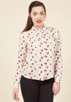 Sugarhillboutique Picking Positivity Button-up Top In 10 (uk)