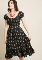 Collectif Collectif Come Out And Sway Midi Dress In Cactus In 12 (uk)