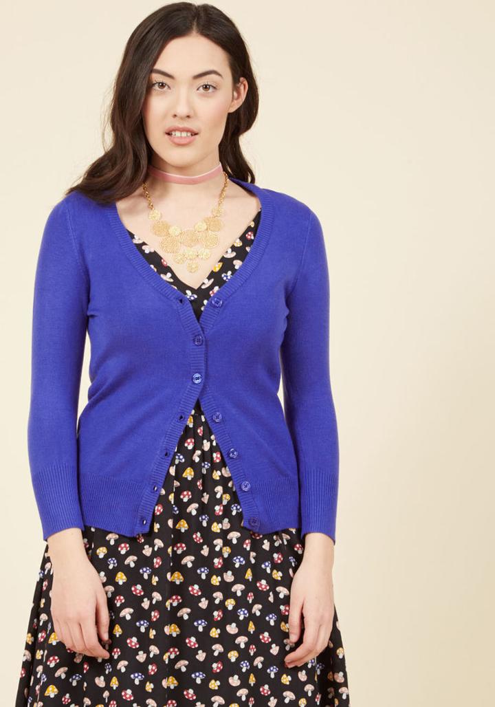  Charter School Cardigan In Indigo In 1x