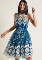 Modcloth Chi Chi London Reign Or Shine Lace Dress In 14