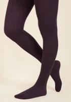  Cable For Discussion Tights In Plum