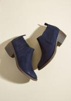  Stroll With The Punches Bootie In Navy In 11