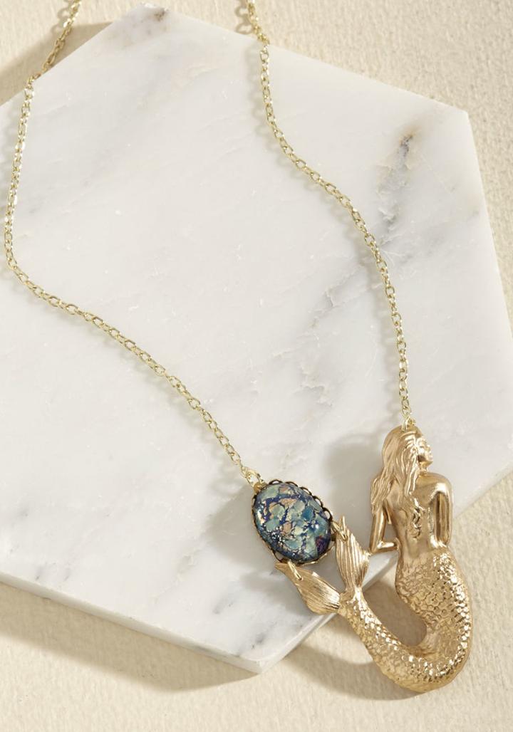 Modcloth Fin-fin Situation Necklace