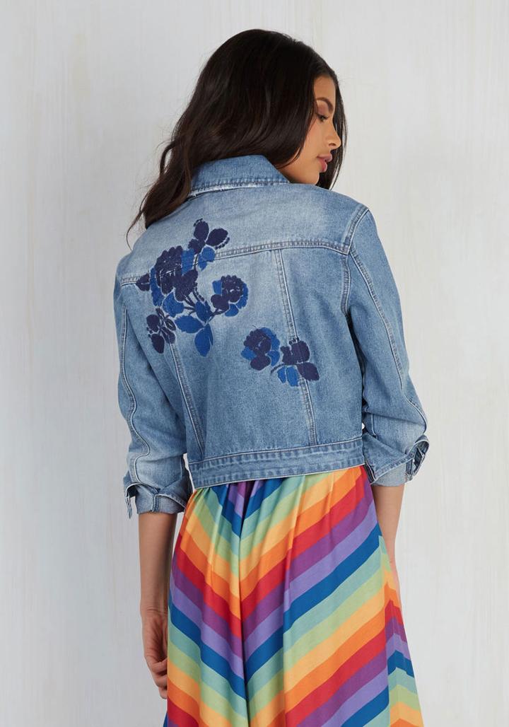 Modcloth Lifestyles Of The Stitch And Famous Jacket In 8 (uk)