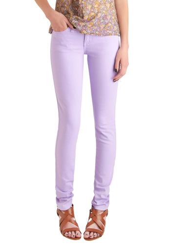 Modcloth Spring In Every Season Jeans In Lavender