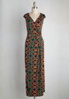  Puttin' On The Rex Maxi Dress In Kaleidoscope In S