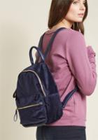 Modcloth On-the-go Vogue Velvet Backpack