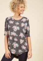  Best Of Botanical Floral Top In Charcoal In 4x