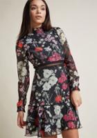 Modcloth Rooftop Rendezvous Long Sleeve Dress In 16