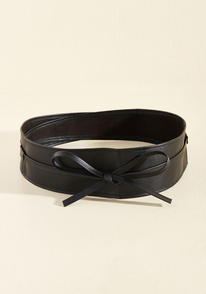 Modcloth Sash Samba Belt In Black