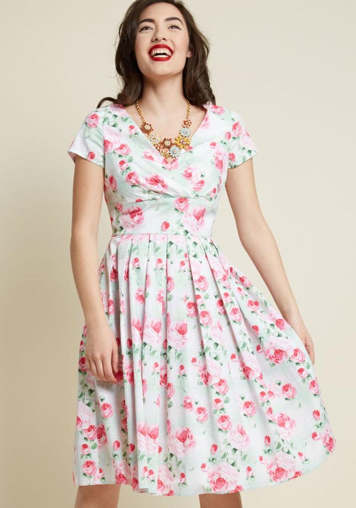 Hellbunny Hell Bunny Blossom Toss-up Midi Dress In Xl