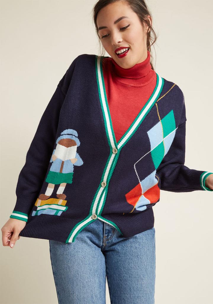 Misspatina Miss Patina Eccentric Educator Cardigan