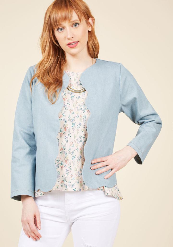  Swanky Very Much Blazer In Chambray In L