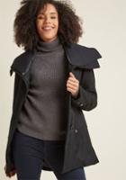 Stevemadden Diagonal Alley Coat In Black In Xs