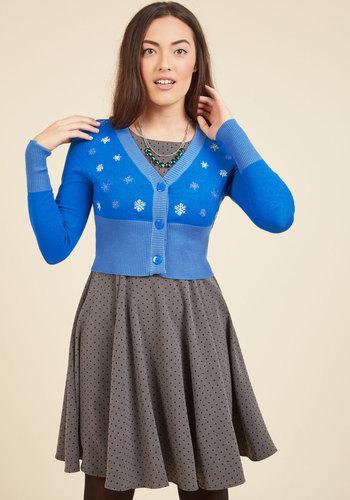  When You Snow, You Snow Cardigan In S