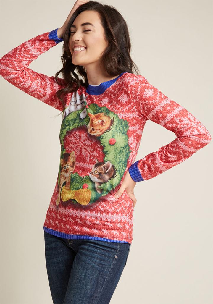Modcloth Deck The Paws Graphic Tee In L