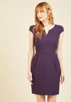  Cove Conference Sheath Dress In Aubergine In 4x