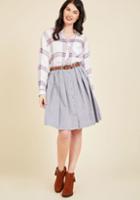 Modcloth Living The Dream Skirt In Grey