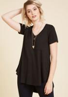 Modcloth Yours Chill The End Top In Noir