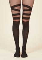 Modcloth Strappy To Be Here Tights
