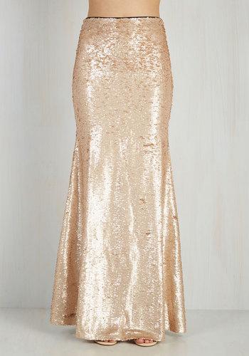 Lucyparis Oh Say Can You Sheen Skirt In Gold