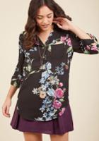  Pam Breeze-ly Tunic In Watercolor Floral In Xs