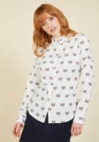  Heard It All Before Button-up Top In Cats In L
