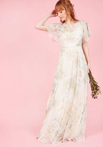 Jennyyoo Afloat On Flawlessness Maxi Dress In Ivory