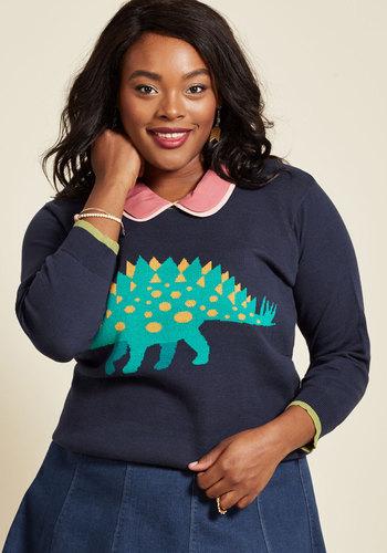  Snazzy 'saurus Sweater In 2x
