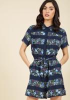 Modcloth Come Out And Playsuit Floral Romper