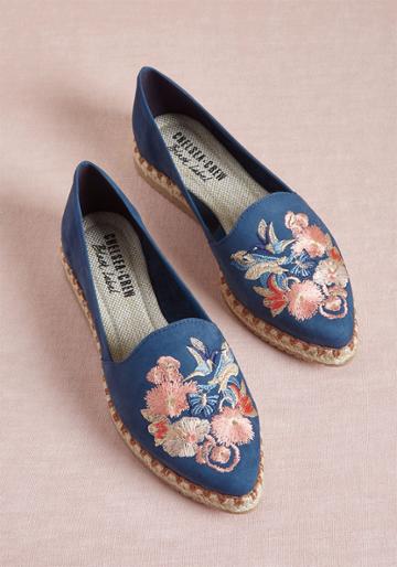Chelseacrew Chelsea Crew Deemed Dreamy Embroidered Flat In 38
