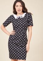  Has A Mind Of Its Flown Dress In Black Dots In Xl