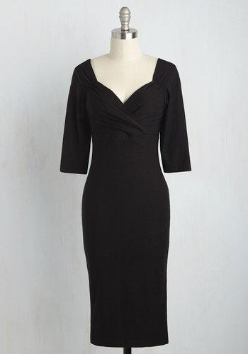 Love Ballad Beauty Sheath Dress In Noir In Xs