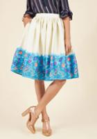  Made By Imagination Midi Skirt In Seascape In M