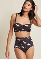 Highdivebymodcloth Waterfront Flaunt High-waisted Swimsuit Bottom In Dinos In S