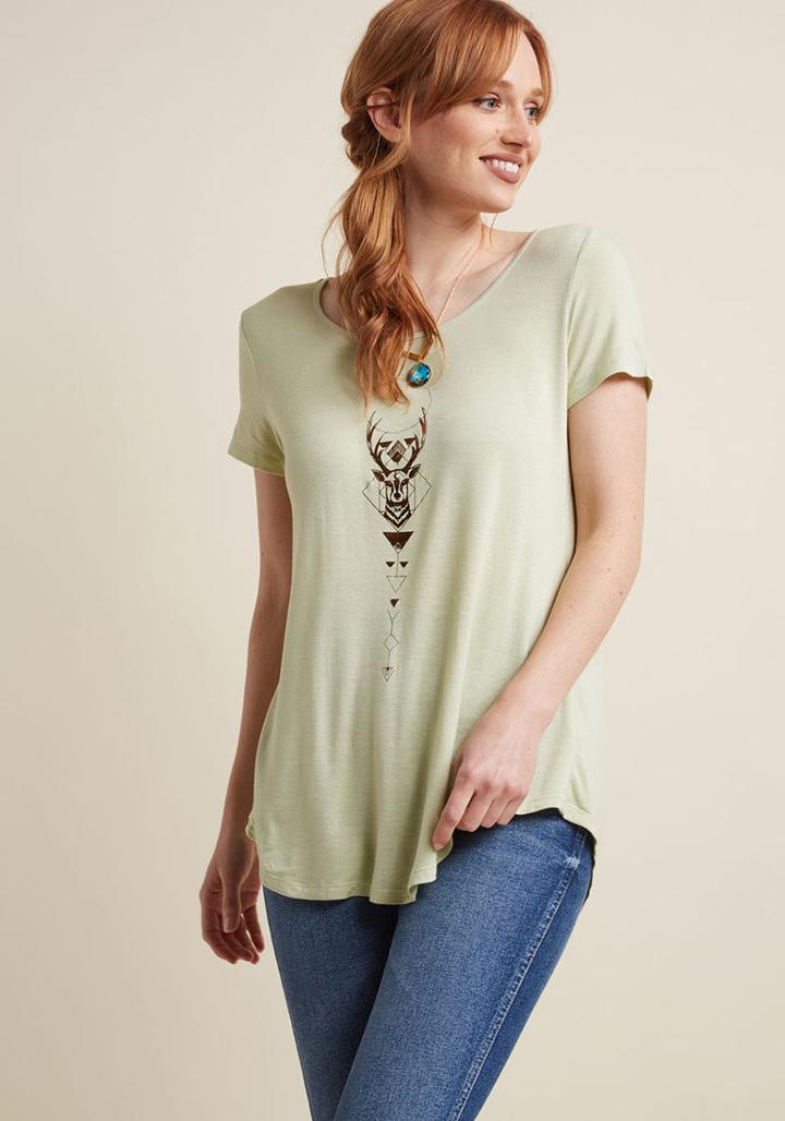 Modcloth Mystic Marvel Graphic Tee In Xs