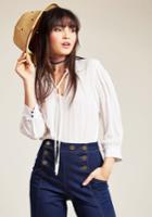  Rustic Radiance Top In White In Xxs