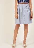 Modcloth Living The Dream Skirt In Grey In L