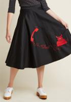 Collectif Collectif Your Call Midi Skirt In L