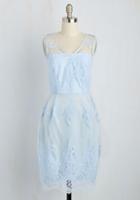 Modcloth Outstanding On Ceremony Dress In Sky In L